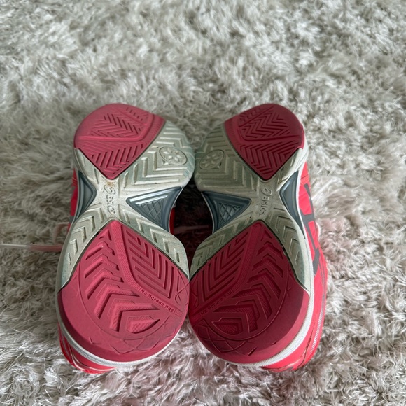 Asics Gel Game 6 Tennis Shoes Size 5 Pink/White